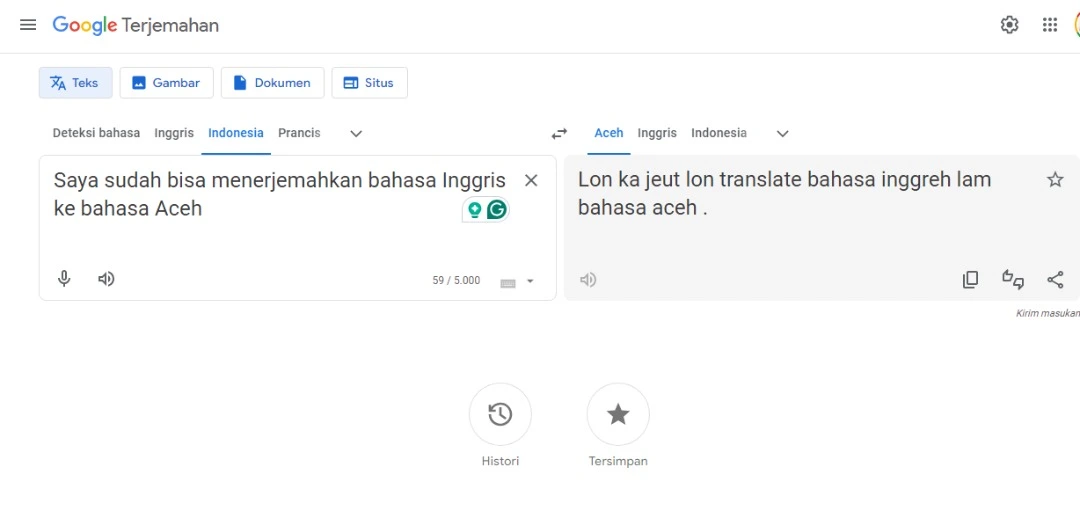 terjemahan bahasa aceh