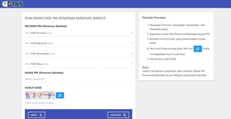 Cara Cek NIK KTP untuk Penerima Bansos PKH Desember 2024 melalui Aplikasi