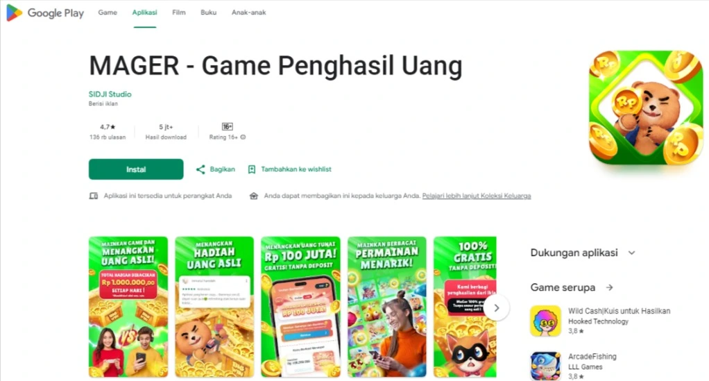 game penghasil uang gratis
