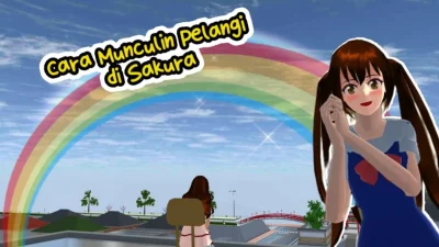pelangi di sakura school simulator